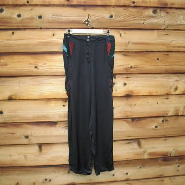 NWT Anthro Raga HTF RARE Beaded Pants - Image 4