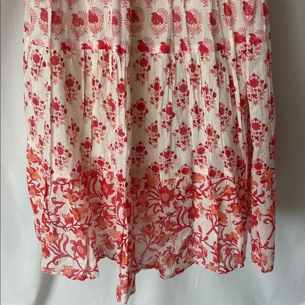 Ro's Garden NWT Red Floral Sofia Sleeveless Ruffle Short Dress **Size XS** 🌺🌺 - Image 7