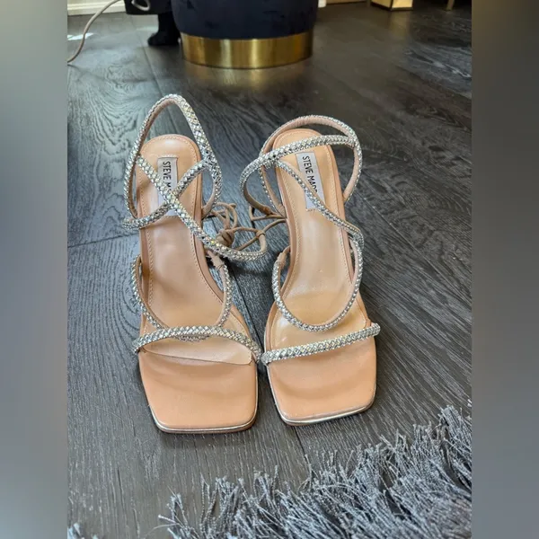 Steve Madden Tan Strappy Heels - Image 2