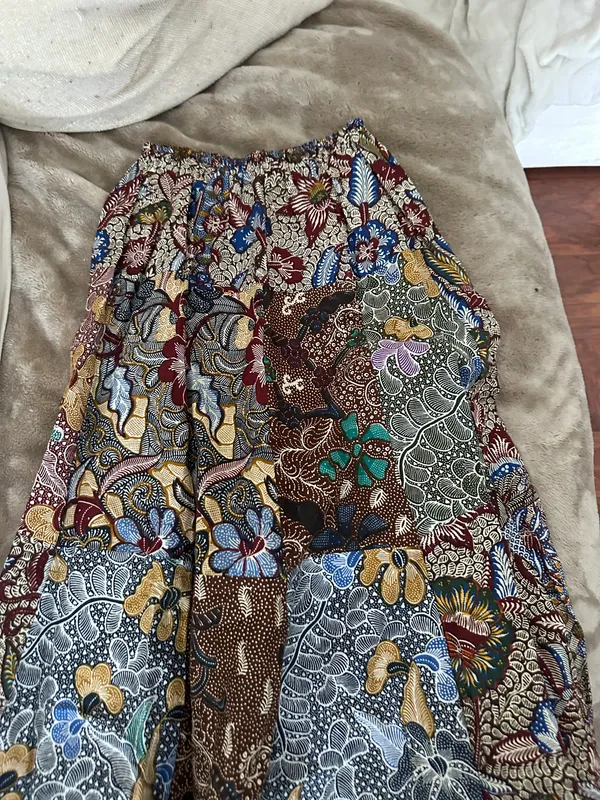 Multicolored boho pattered maxi skirt Multiple - Image 3