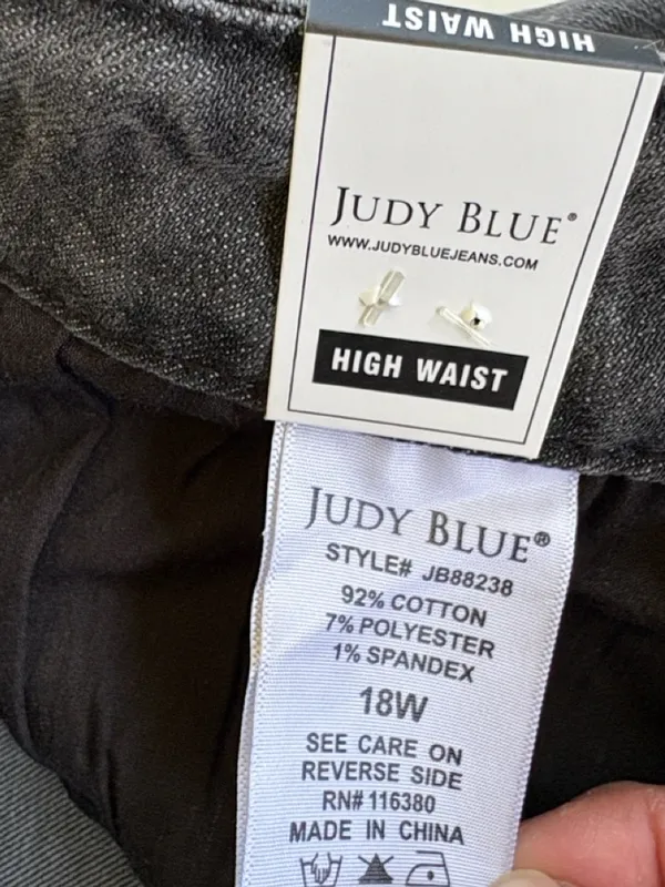 NWT Judy Blue High Rise Capri Jeans Black Size 18W - Image 5