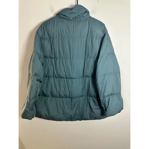 Uniqlo Women Ultra Light Down Cocoon Jacket Teal Blue Green Puffer L 421618 - Image 6