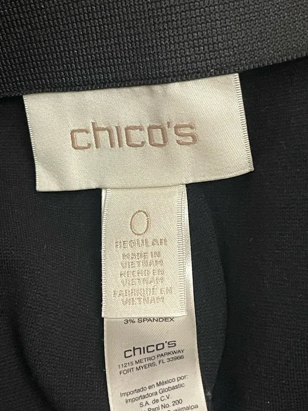 Chico's Black Stretch Knit Ankle Pull-On Pants - Image 9