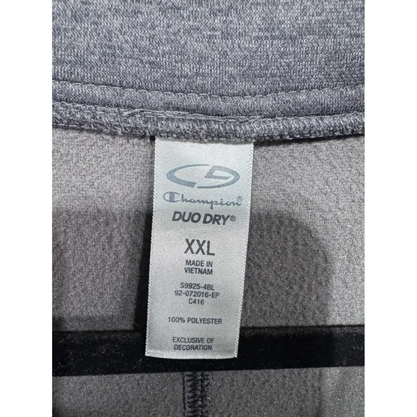 Champion XXL Gray Full Zip Jacket Women's Duo Dry Cowl Neck Asymmetrical - Image 2