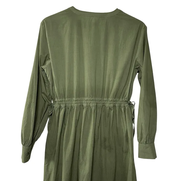 Rails‎ Maple Olive Smoke Midi Dress Smocked Waist Boho Cottagecore Chic Size S - Image 7