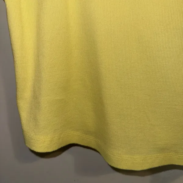 NWT $38 Anthropologie x Pilcro Yellow Hang Ten Layering Scoop-Hem Tank XL - Image 12