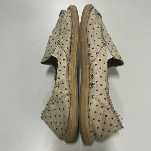 Sanuk‎ Sidewalk Surfers Polka Dot Slip On Loafers Beige Brown Womens 8 Shoes - Image 4