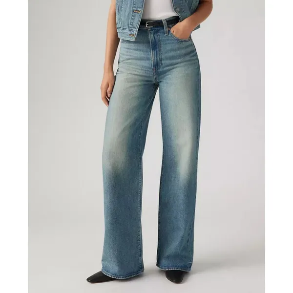 New Levi's 26x30 Premium Ribcage Wide Leg Tint Story Medium Wash - Image 2