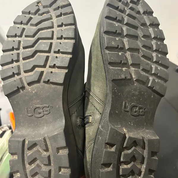 UGG Charcoal Boots with Shearling Trim - Image 11