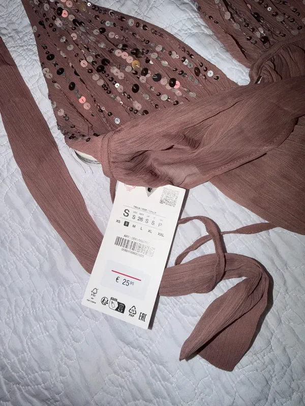 ZARA Sequin Halter Top - Image 6