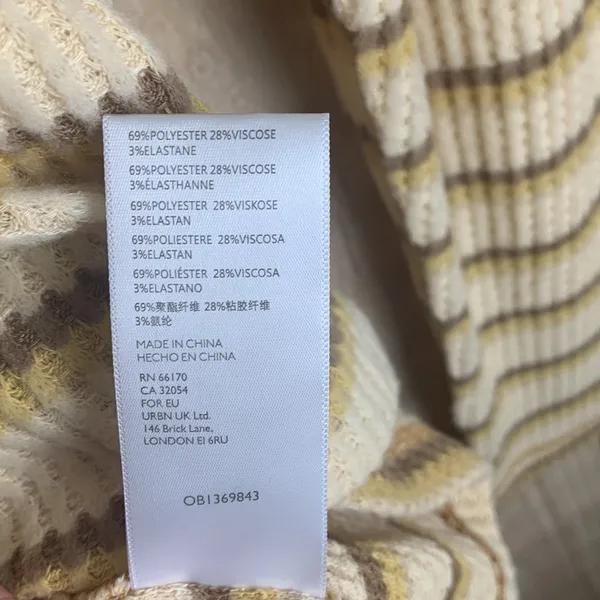 Urban‎ Outfitters Standard/Cloth Waffle Knit Mock Neck Shirt Size Large - Image 3
