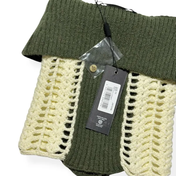 JADED LONDON Akio Knitted Corset Top, Olive, XS - Image 8
