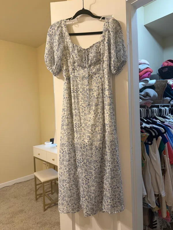 blue midi dress - Image 2