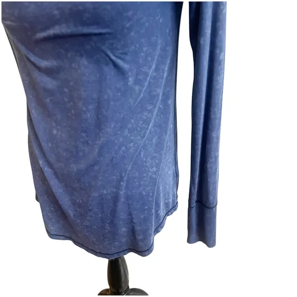 We The Free Purple Cosmo Cowl Neck Blue Sapphire Long Sleeve Off Shoulder Tunic - Image 8