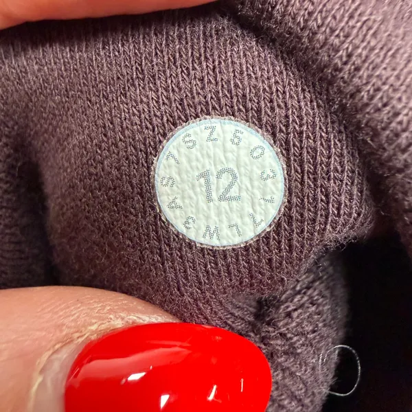 Lululemon Size 12 Warm Down Hoodie Sweatshirt Pelt Burgundy Light Terry Athletic - Image 4