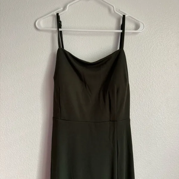 Birdy Grey Benny Tie Back Maxi Dress Crepe Sea Glass Green - Image 5