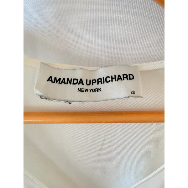 Amanda Uprichard Tiered‎ Mini Dress Womens White XS - Image 2