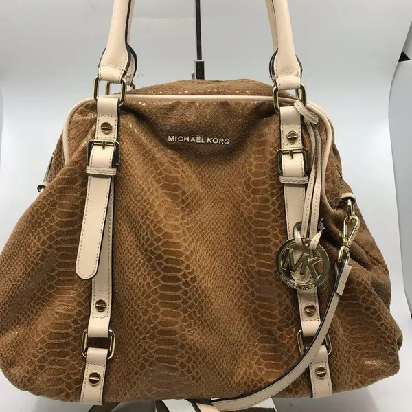 Michael Kors Snake Print Leather CrossBody Bag - Image 7