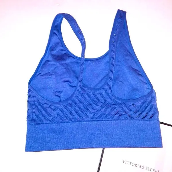 Victoria’s Secret Blue Seamless Stretch Unlined Sports Bra - Image 2