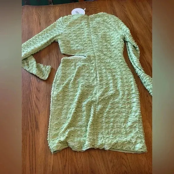 Angela mini dress princess polly‎ Size 6 Green St Patrick’s cutout NWT 0279 - Image 5