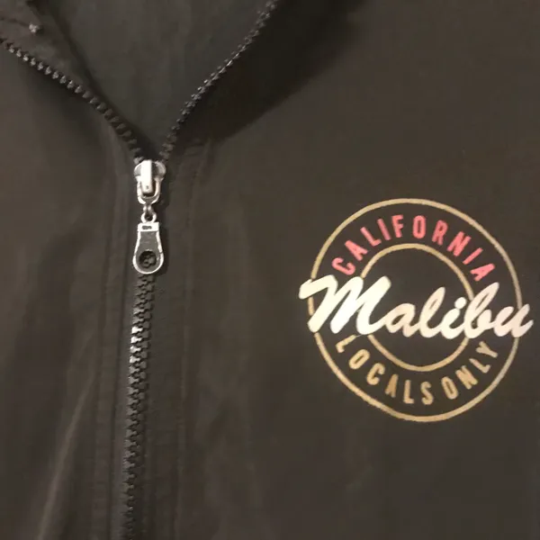 Brandy Melville Zip up Malibu Wind Breaker Hoodie - Image 3