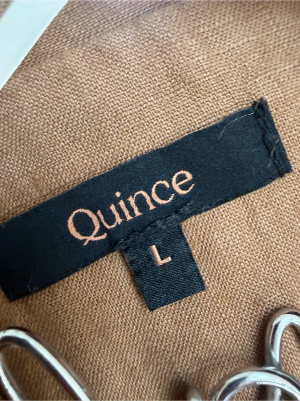 Quince 100% European Linen Button Front Dress - Image 3