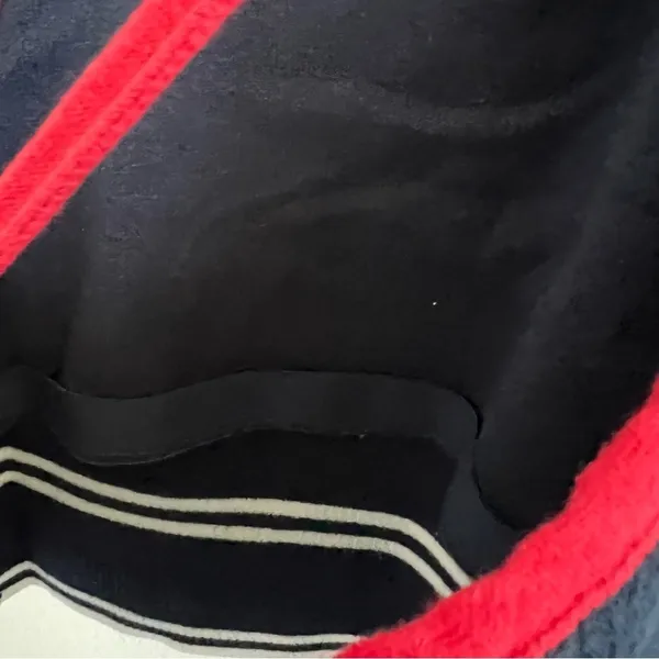 Hollister Blue White Red Thick Ribbed Knit Strappy Back Medium - Image 5