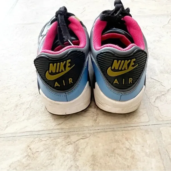 Nike Air Max 90 Flint Grey Flamingo GS Sneakers Shoes Youth 6/ Women’s 8 - Image 3