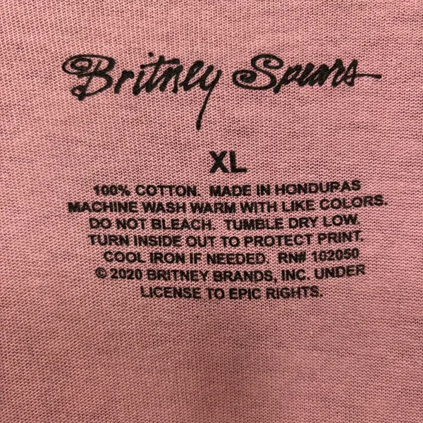 Britney Spears Snake Pink T-Shirt XL - Image 4