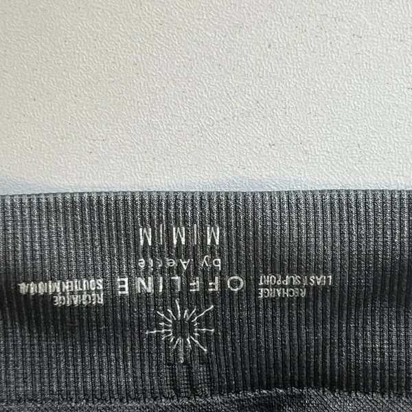 Aerie Offline Charcoal Grey Bralette Crisscross Back Sports Bra Size M - Image 5