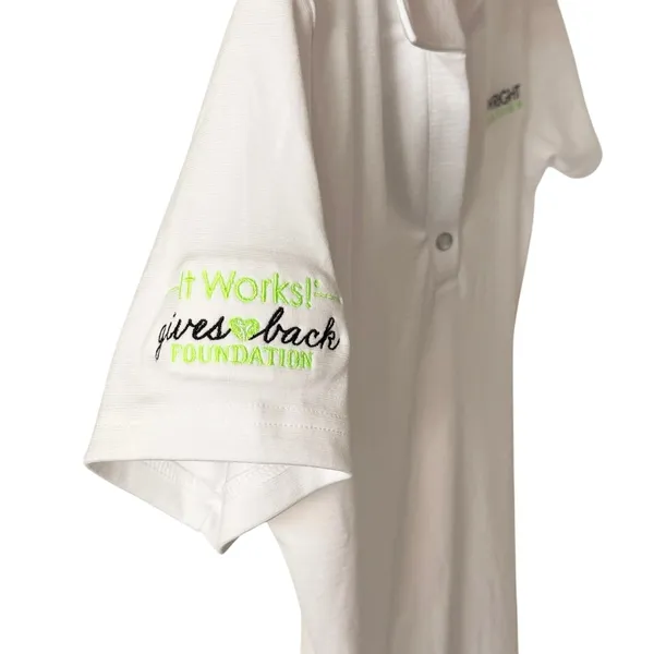 Pebble Beach White Company Logo Polo Short Sleeve Golf Top Womens Size Small - Image 4