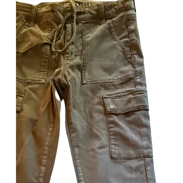 American Eagle Pants Womens Size 8 Gray Cargo Jogger Stretch Utility Ankle - Image 11