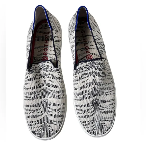 Rothy’s The Sneaker‎ Maritime Tiger Blue Ivory Retired Women’s 10.5 - Image 2