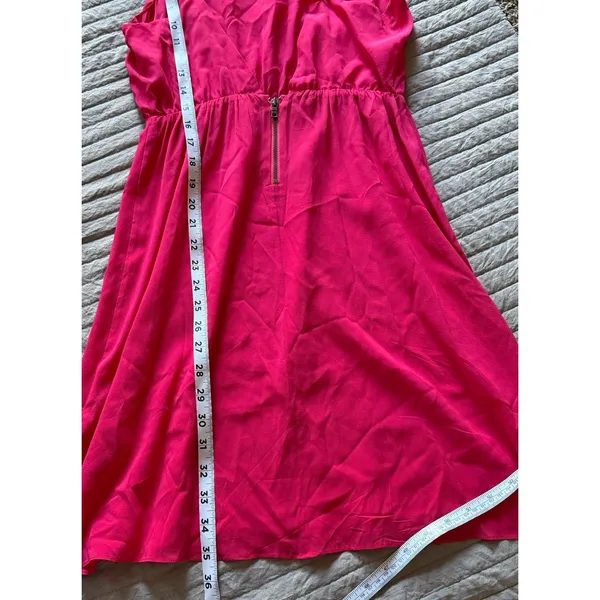 ALICE + OLIVIA Mini Slip Dress Small Silk Raspberry Pink‎ Strappy Sexy Wedding - Image 12