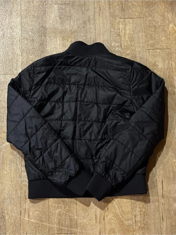 Lululemon Non-Stop Bomber Jacket Black Fully Reversible Size 6 - Image 2