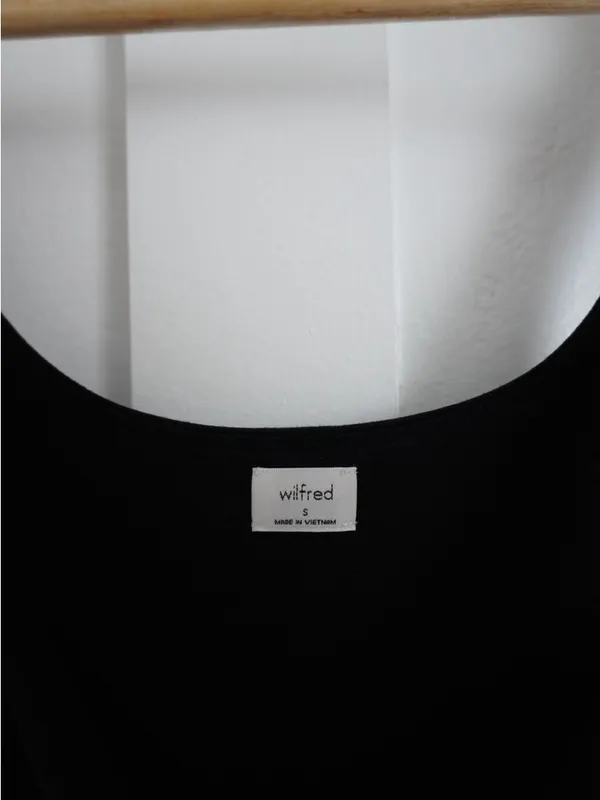 Aritzia Black Square Neck Midi Dress - Image 2