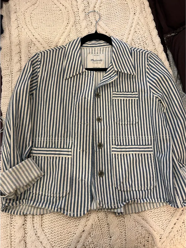 Madewell WorkWear Pinstripe Jacket - Image 2