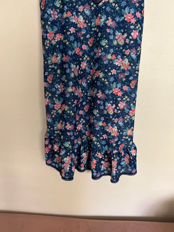 Floral night gown/slip Blue - Image 2