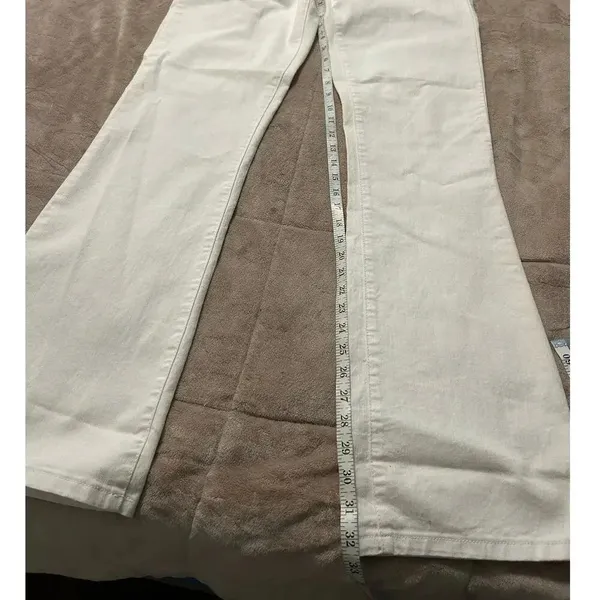 D*Klic White Jeans Size 34 inches Tall Denim Bedazzled Pockets NWT UK - Image 12