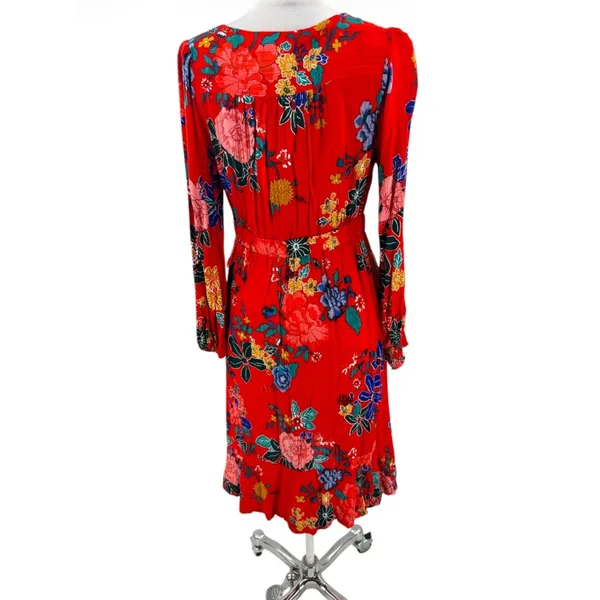 Anthropologie‎ Boswell Textured Wrap Tunic Dress Sz 8 - Image 4