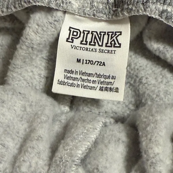 PINK Victoria’s Secret Gray Jogger Sweatpants M - Image 4