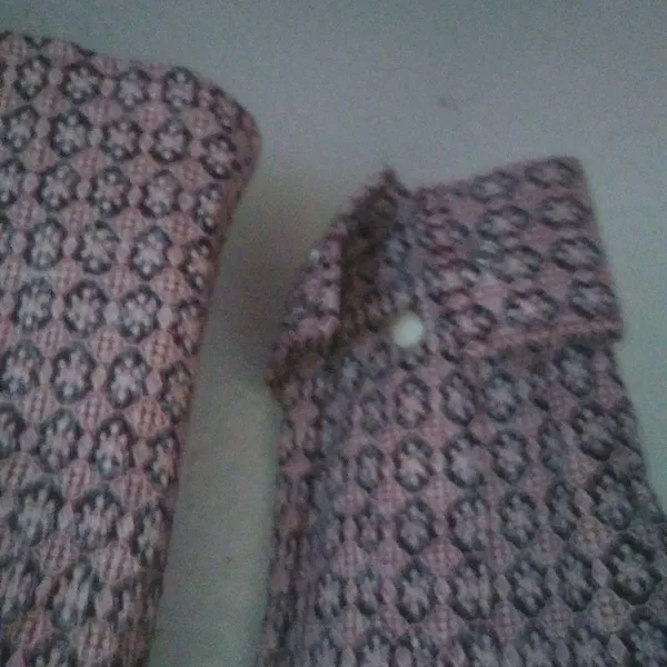 Panhandle S Western Pearl Snap Cowgirl Fitted Cotton Shirt in Pink Pattern - Image 7