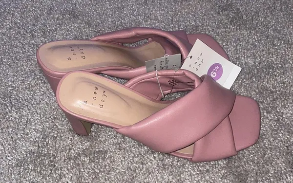 A new day pink padded block heels size 6 new - Image 11