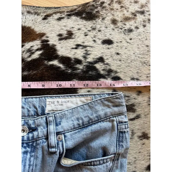 Rag & Bone Hattie Mid Rise Straight Leg‎ Jeans In Oconee Size 27 - Image 8