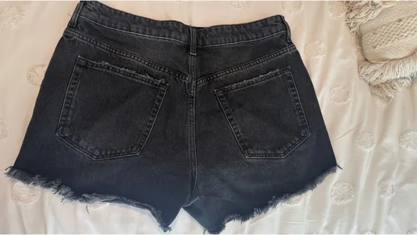 ZARA Jean Shorts Black - Image 2