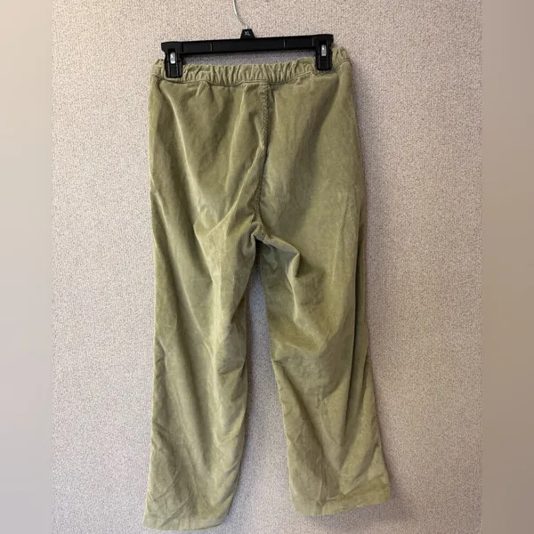 Zara Women‎ Size 2 Sage Green Corduroy Pockets Casual Trouser Pants - Image 4