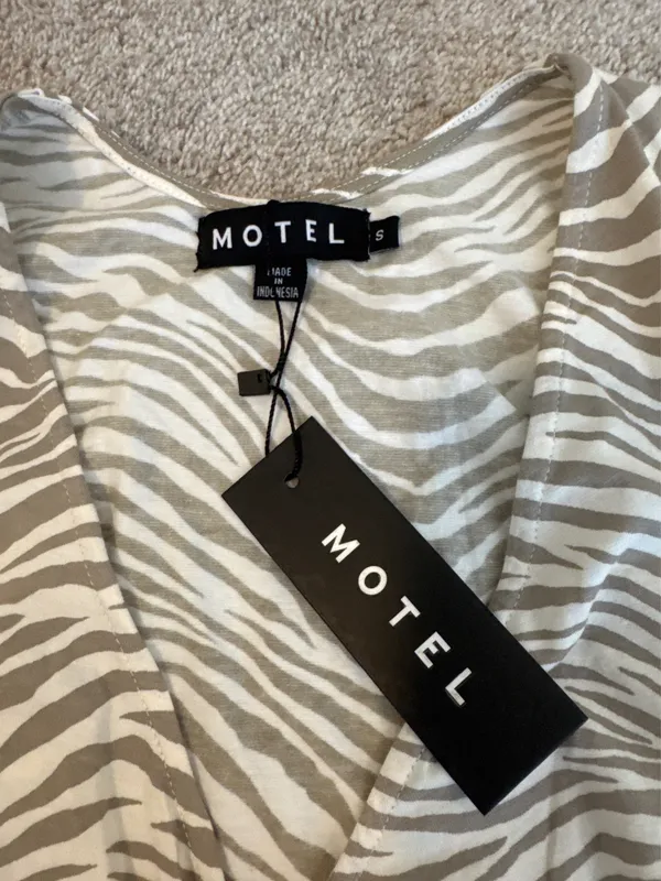 Motel Zebra Mini Dress - Image 4