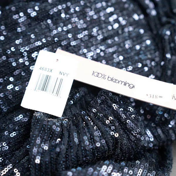 Aqua Formal - Navy Sequin‎ Twist-Front Gown - Image 9