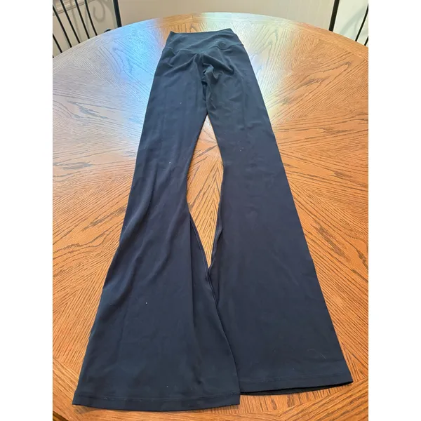 OFFLINE by Aerie Real Me Flare Leggings Navy Blue Crossover High Waist XS - Image 6