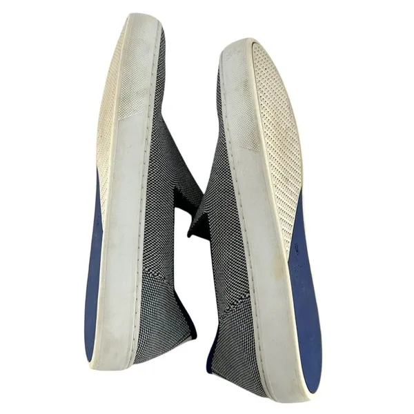 Rothy’s The Original Slip On Sneaker in Anchor Navy Blue & White Size 8.5 - Image 4